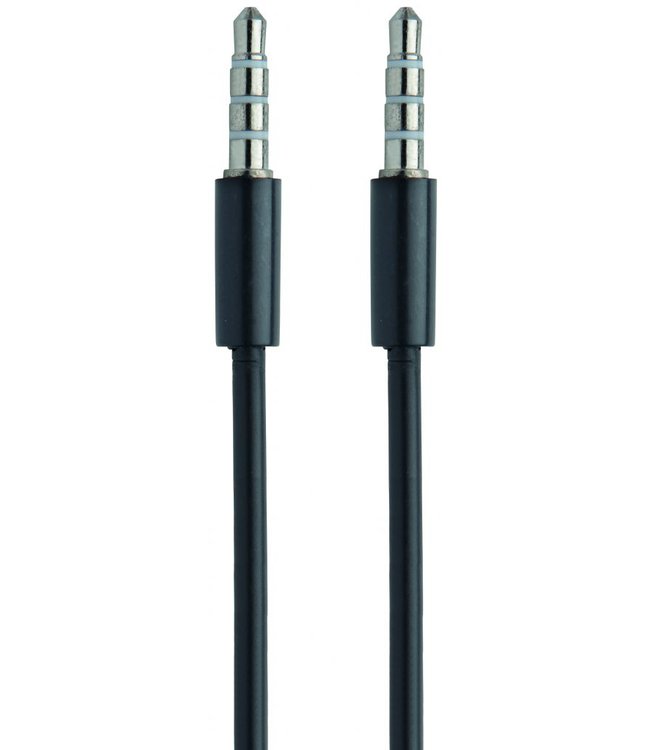 Mobiparts Mobiparts AUX Cable 3.5 mm to 3.5 mm Black (1 meter)