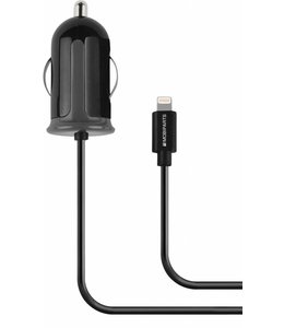 Mobiparts Mobiparts Car Charger Apple Lightning 2.4A Black