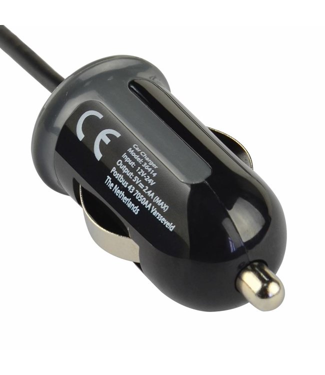Mobiparts Mobiparts Car Charger Apple Lightning 2.4A Black