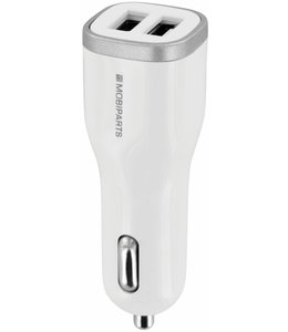 Mobiparts Mobiparts Car Charger Dual USB 4.8A White