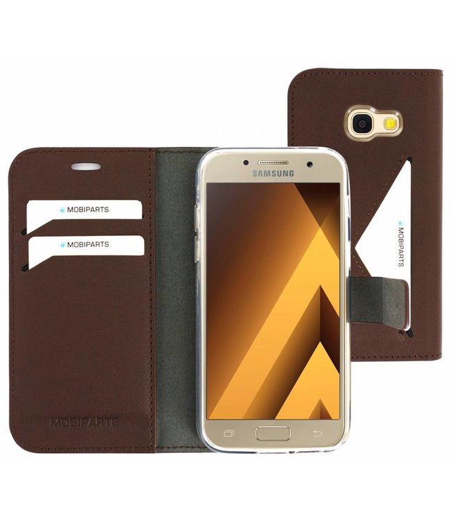 Mobiparts Mobiparts Classic Wallet Case Samsung Galaxy A3 (2017) Brown