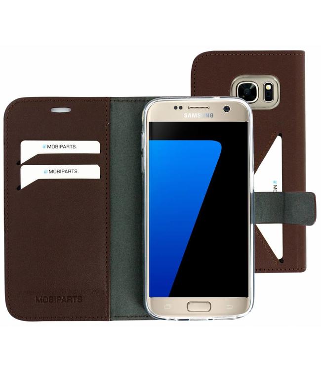 Mobiparts Mobiparts Classic Wallet Case Samsung Galaxy S7 Brown