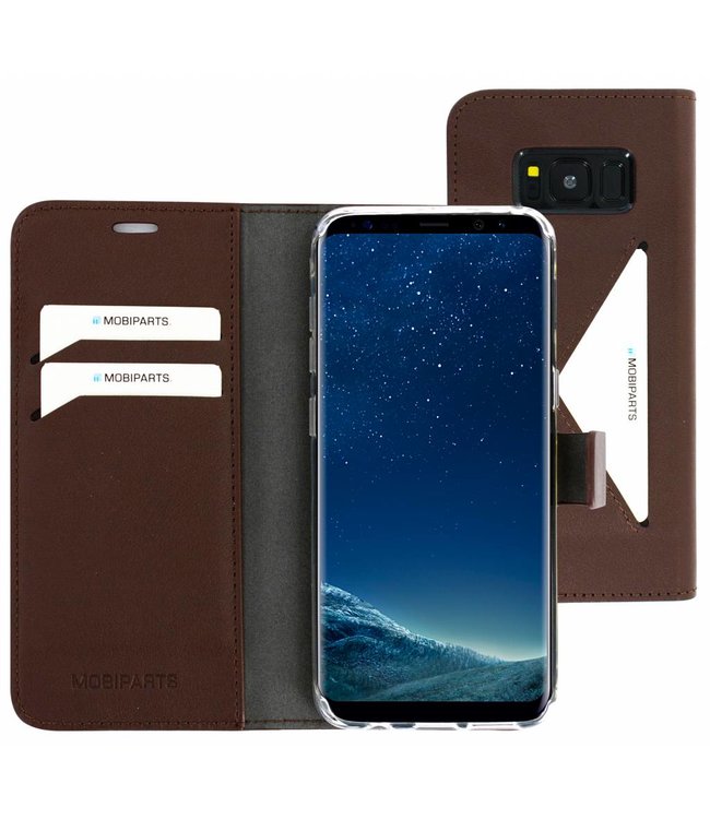 Mobiparts Mobiparts Classic Wallet Case Samsung Galaxy S8 Brown
