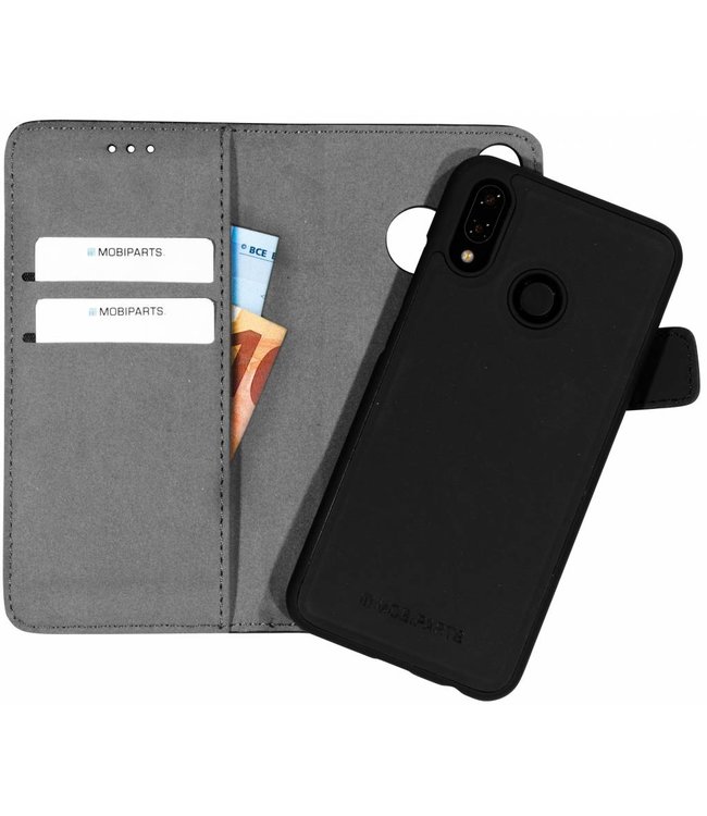 Mobiparts Mobiparts 2 in 1 Premium Wallet Case Huawei P20 Lite Black