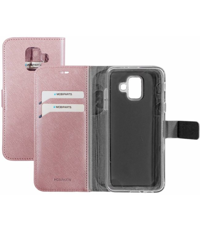 Mobiparts Mobiparts Saffiano Wallet Case Samsung Galaxy A6 (2018) Pink