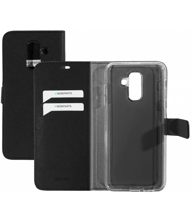 Mobiparts Mobiparts Saffiano Wallet Case Samsung Galaxy A6 Plus (2018) Black