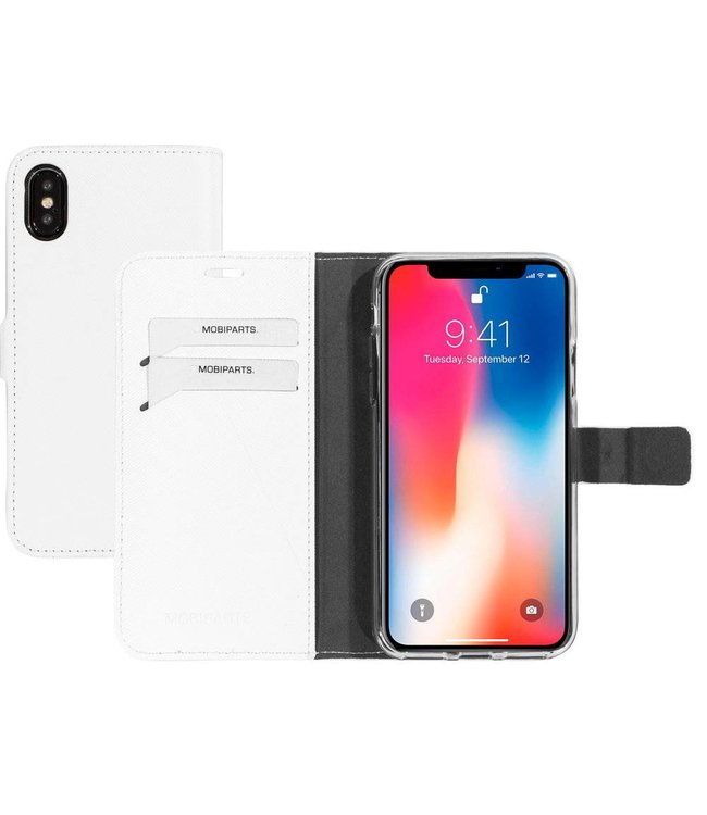 Mobiparts Mobiparts Saffiano Wallet Case Apple iPhone X/XS White
