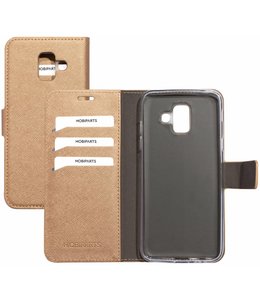 Mobiparts Mobiparts Saffiano Wallet Case Samsung Galaxy A6 (2018) Copper