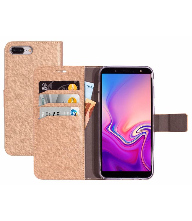 Mobiparts Mobiparts Saffiano Wallet Case Samsung Galaxy J6 (2018) Copper