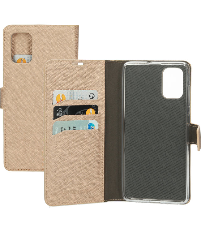 Mobiparts Mobiparts Saffiano Wallet Case Samsung Galaxy A71 (2020) Copper