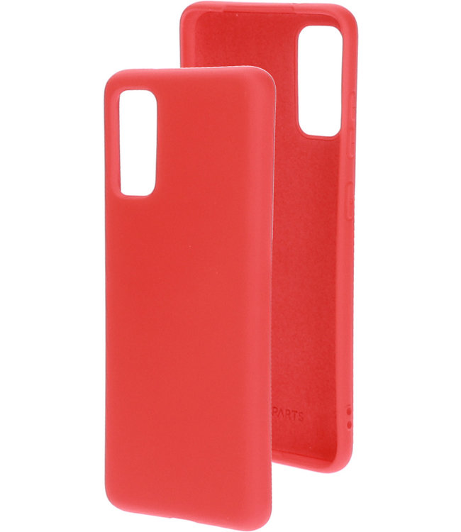 Mobiparts Mobiparts Silicone Cover Samsung Galaxy S20 4G/5G Scarlet Red