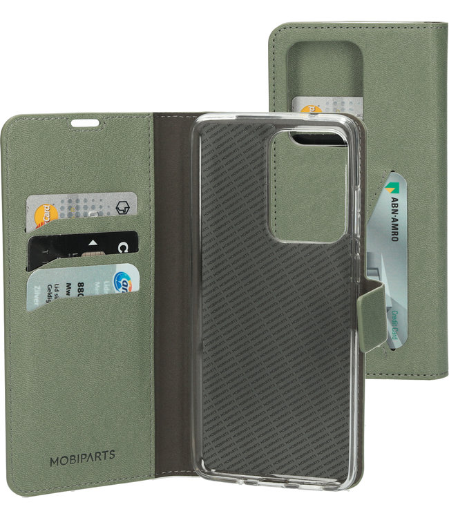 Mobiparts Mobiparts Classic Wallet Case Samsung Galaxy S20 Ultra 4G/5G Stone Green
