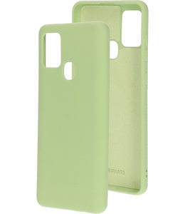 Mobiparts Mobiparts Silicone Cover Samsung Galaxy A21s (2020) Pistache Green