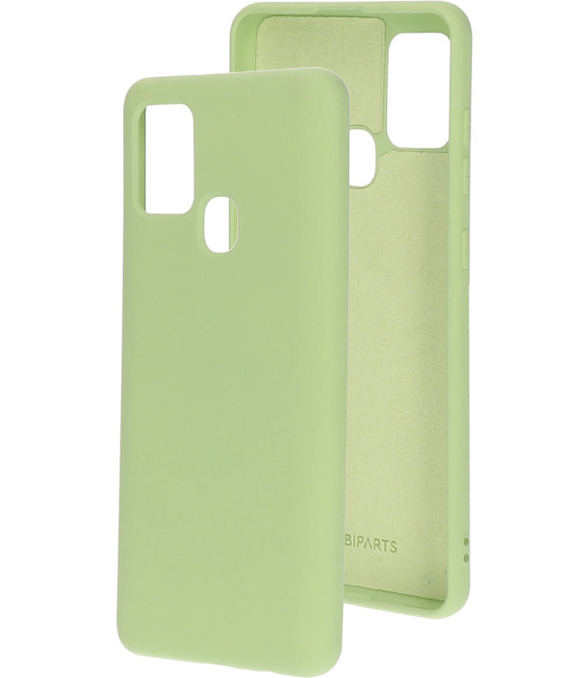 Mobiparts Mobiparts Silicone Cover Samsung Galaxy A21s (2020) Pistache Green