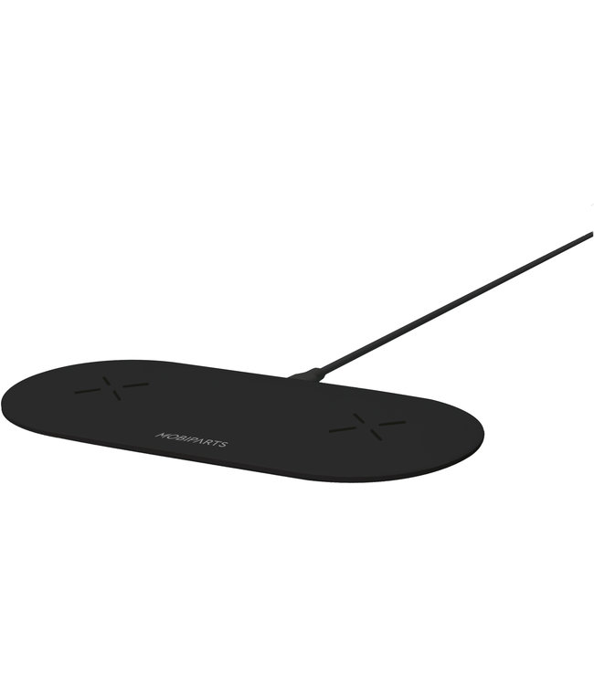 Mobiparts Dual Fast Wireless Charging Pad Black