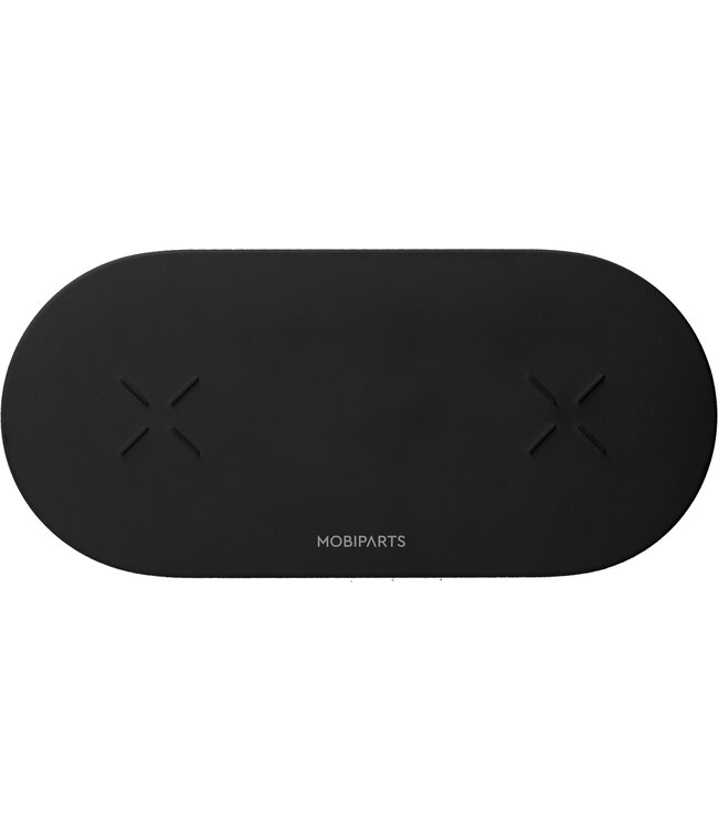 Mobiparts Dual Fast Wireless Charging Pad Black