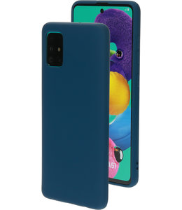 Mobiparts Mobiparts Silicone Cover Samsung Galaxy A51 (2020) Blueberry Blue