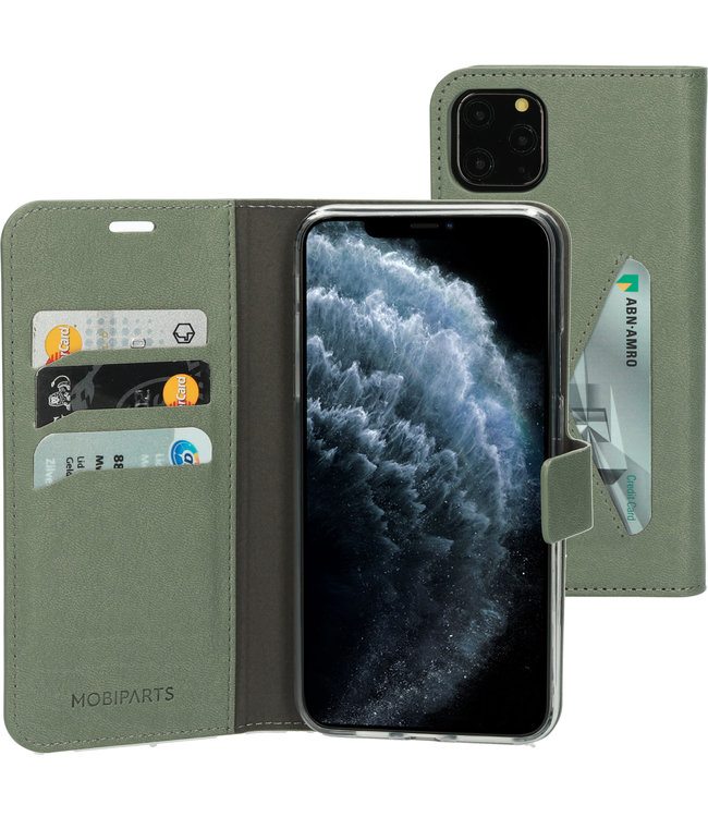 Mobiparts Mobiparts Classic Wallet Case Apple iPhone 11 Pro Max Stone Green