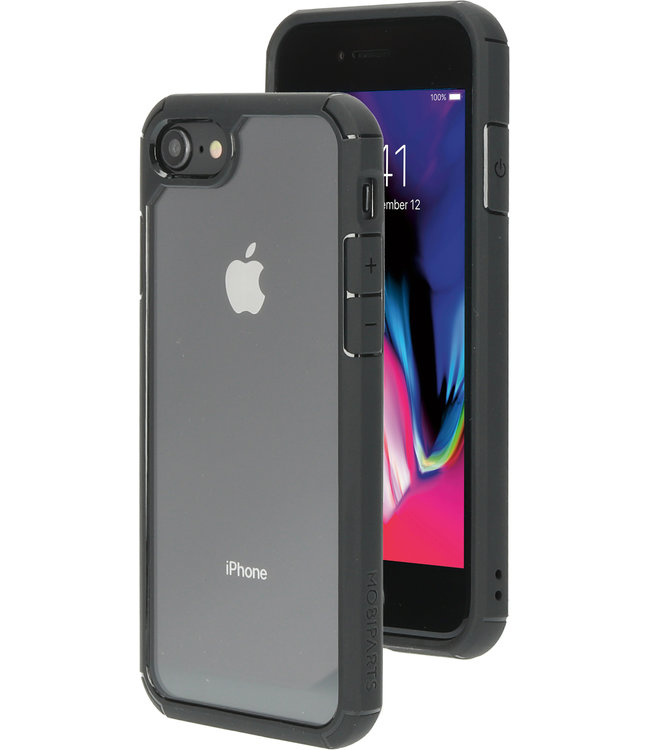 Mobiparts Mobiparts Rugged Clear Case Apple iPhone 7/8/SE (2020) Black