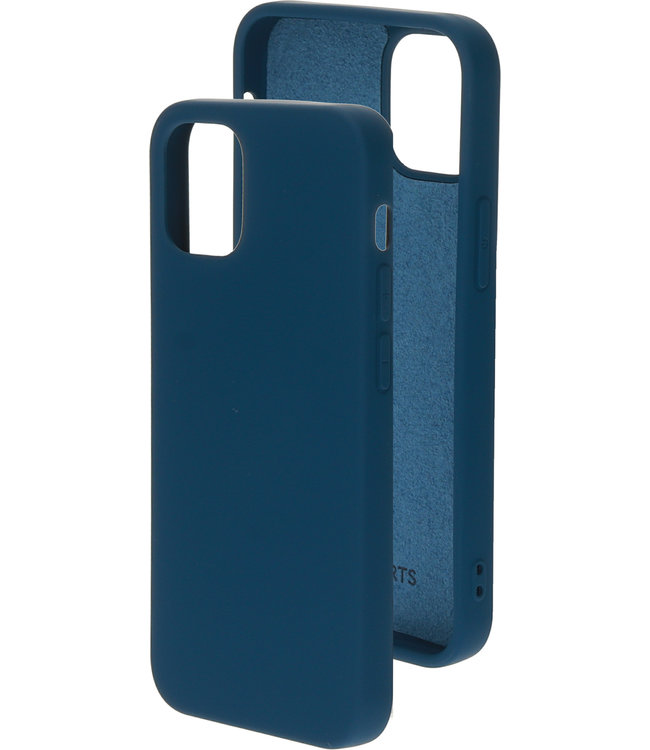 Mobiparts Mobiparts Silicone Cover Apple iPhone 12 Mini Blueberry Blue