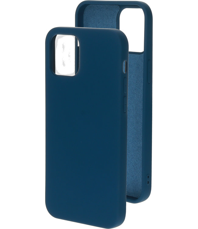 Mobiparts Mobiparts Silicone Cover Apple iPhone 12 Pro Max Blueberry Blue