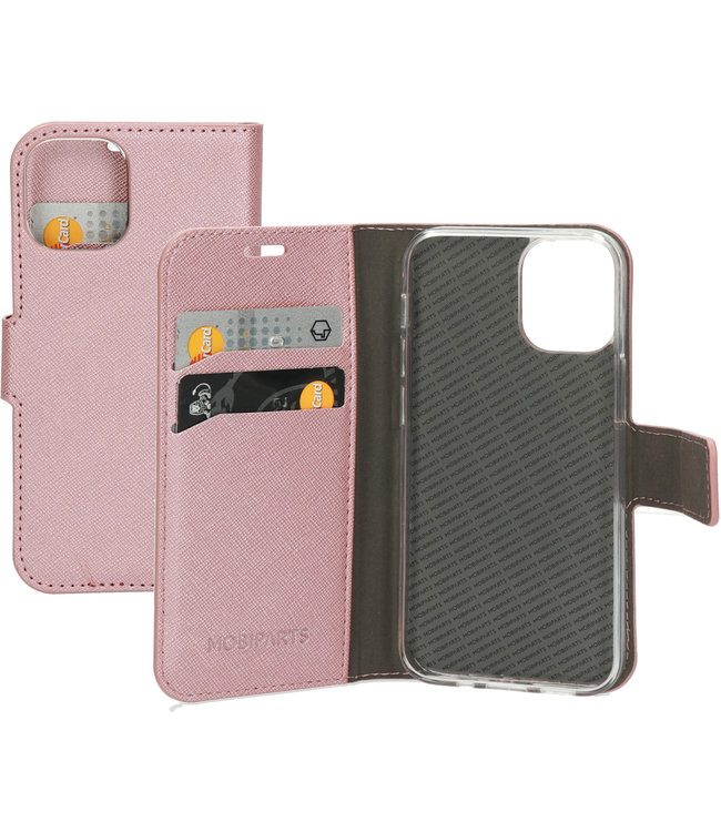 Mobiparts Mobiparts Saffiano Wallet Case Apple iPhone 12 Mini Pink