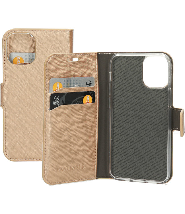 Mobiparts Mobiparts Saffiano Wallet Case Apple iPhone 12 Mini Copper
