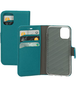 Mobiparts Mobiparts Saffiano Wallet Case Apple iPhone 12 Mini Turquoise