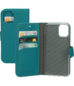 Mobiparts Mobiparts Saffiano Wallet Case Apple iPhone 12/12 Pro Turquoise