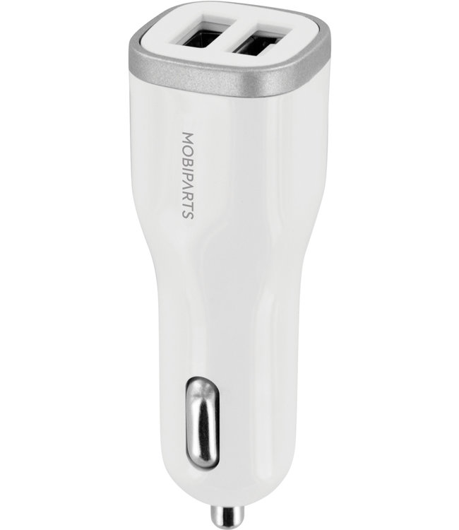 Mobiparts Mobiparts Car Charger Dual USB 2.4A White