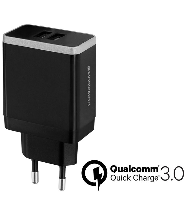 Mobiparts Mobiparts Quick Charge Wall Charger Dual USB 4.6A Black