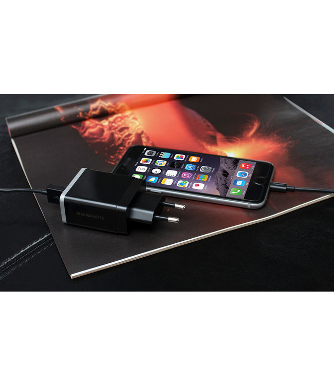Mobiparts Mobiparts Quick Charge Wall Charger Dual USB 4.6A Black