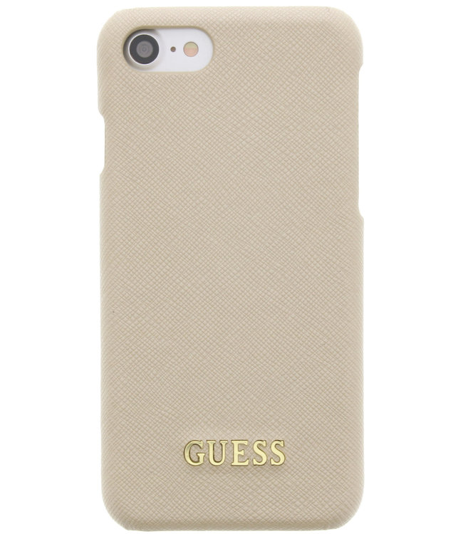 Guess Guess Saffiano Backcover Case Apple iPhone 6/6S/7/8/SE (2020) Beige GUHCP7TBE