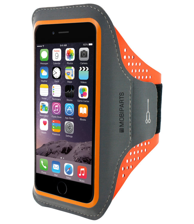 Mobiparts Mobiparts Comfort Fit Sport Armband Apple iPhone 6 Plus/6S Plus/7 Plus/8 Plus Neon Orange