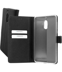 Mobiparts Mobiparts Premium Wallet TPU Case Nokia 6 Black