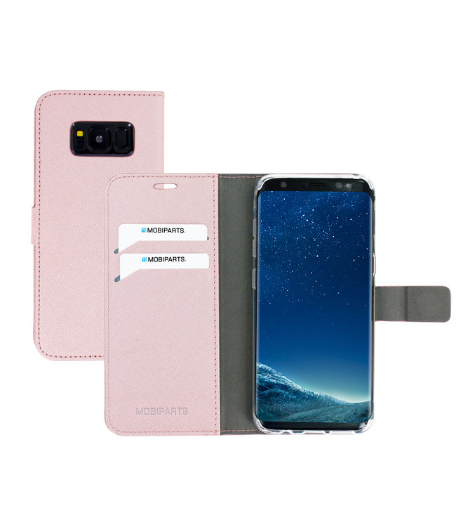Mobiparts Mobiparts Saffiano Wallet Case Samsung Galaxy S8 Pink