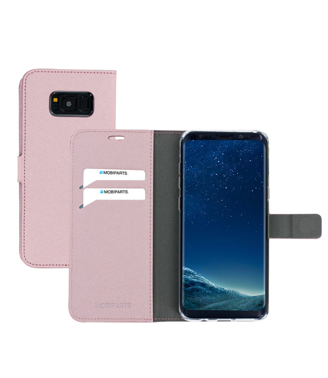 Mobiparts Mobiparts Saffiano Wallet Case Samsung Galaxy S8 Plus Pink