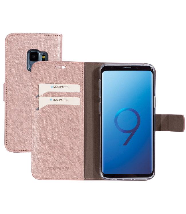 Mobiparts Mobiparts Saffiano Wallet Case Samsung Galaxy S9 Pink