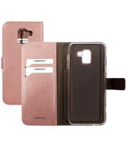 Mobiparts Mobiparts Saffiano Wallet Case Samsung Galaxy J6 (2018) Pink