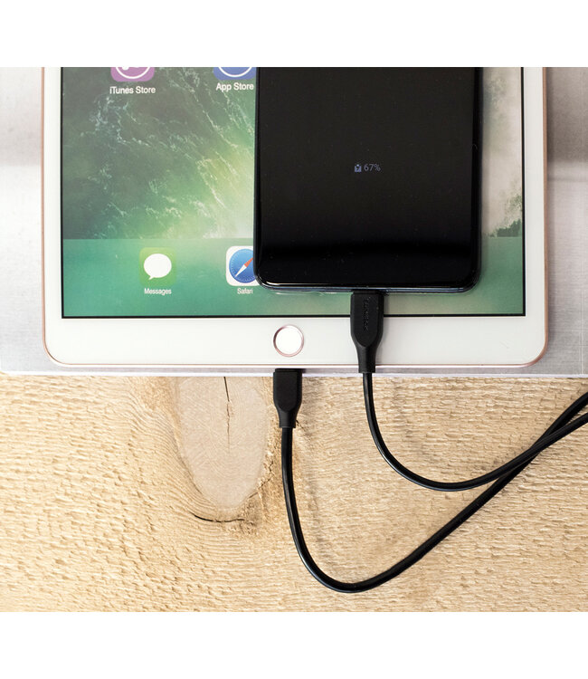 Mobiparts Mobiparts Micro USB to USB Cable 2A 2m Black