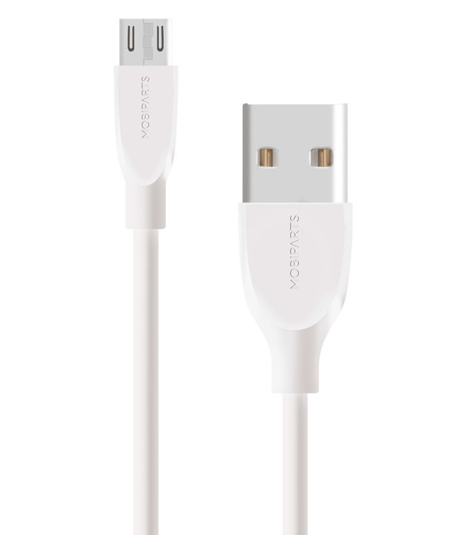 Mobiparts Mobiparts Micro USB to USB Cable 2A 50 cm White