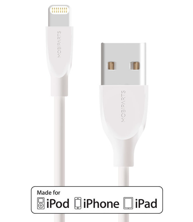 Mobiparts Mobiparts Apple Lightning to USB Cable 2A 1m White