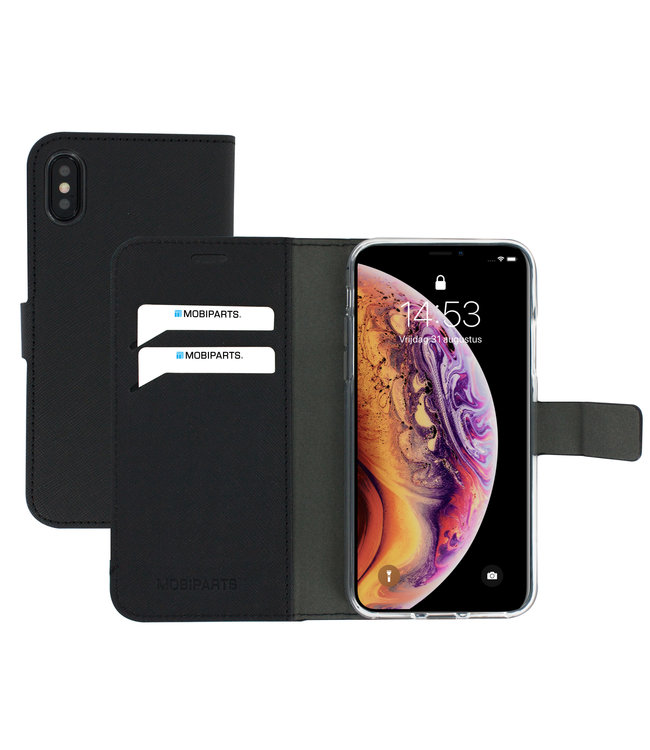 Mobiparts Mobiparts Saffiano Wallet Case Apple iPhone X/XS Black