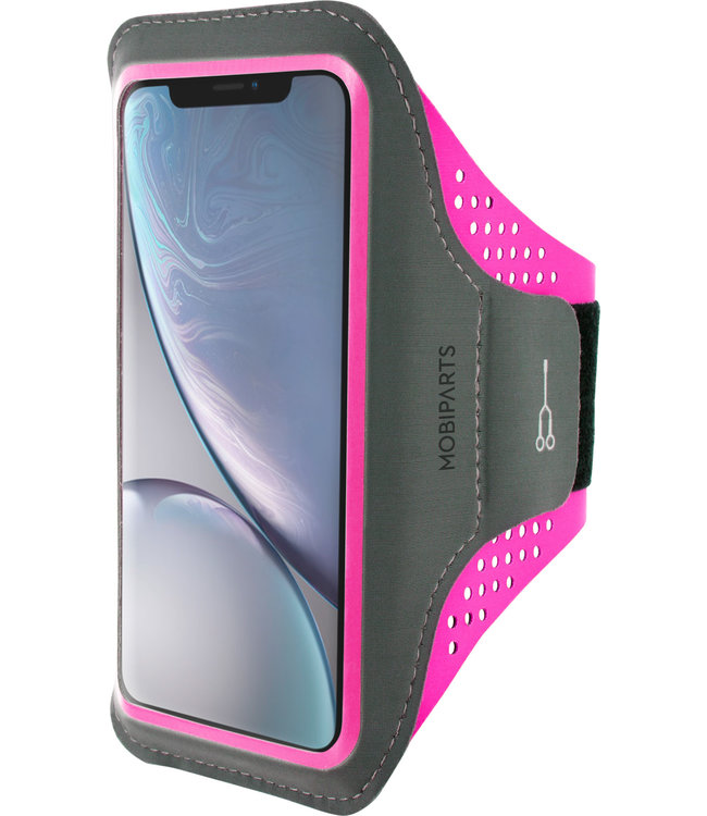 Mobiparts Mobiparts Comfort Fit Sport Armband Apple iPhone XR Neon Pink