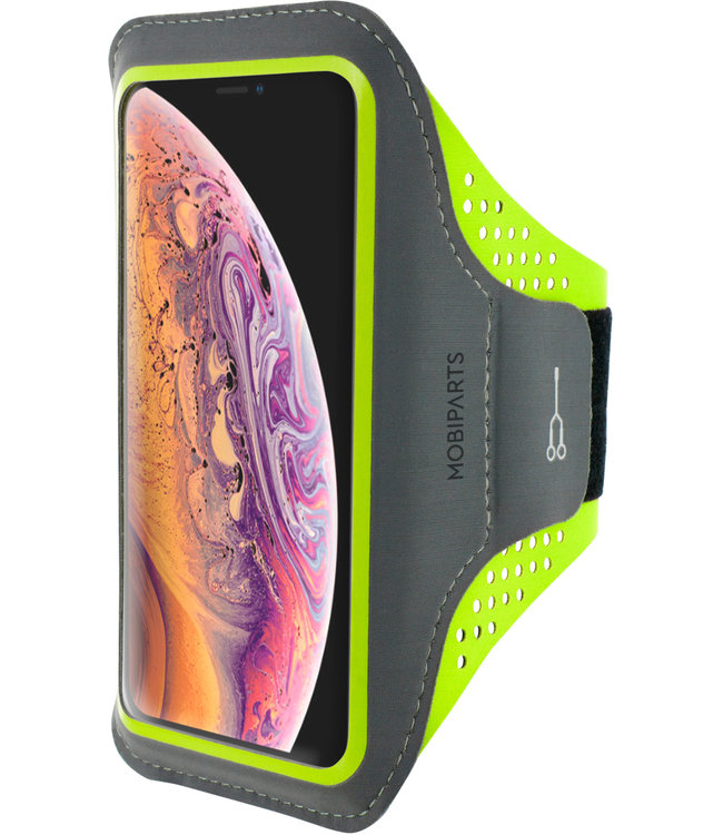 Mobiparts Mobiparts Comfort Fit Sport Armband Apple iPhone XS Max Neon Green