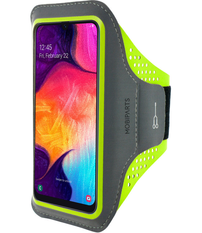 Mobiparts Mobiparts Comfort Fit Sport Armband Samsung Galaxy A50/A30S Neon Green
