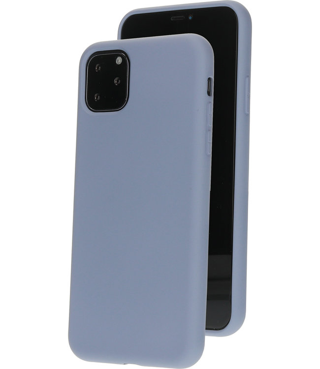 Mobiparts Mobiparts Silicone Cover Apple iPhone 11 Pro Max Royal Grey