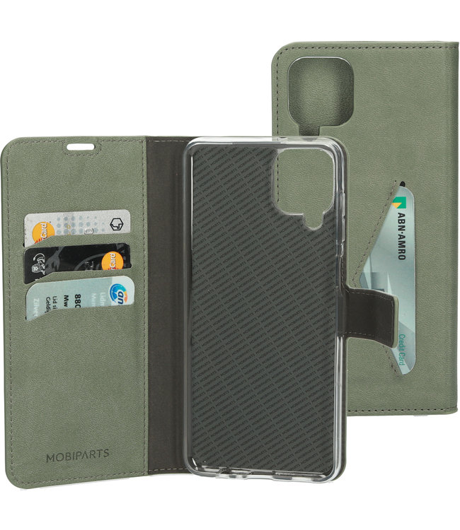 Mobiparts Mobiparts Classic Wallet Case Samsung Galaxy A12 (2021) Stone Green
