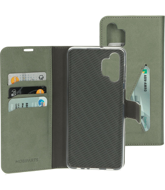 Mobiparts Mobiparts Classic Wallet Case Samsung Galaxy A32 5G (2021) Stone Green