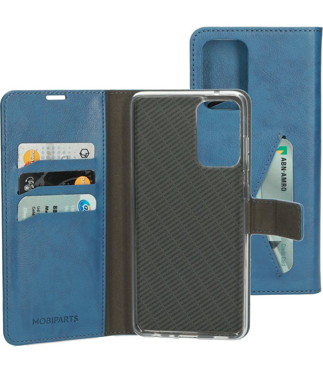 Mobiparts Mobiparts Classic Wallet Case Samsung Galaxy A72 (2021) Steel Blue